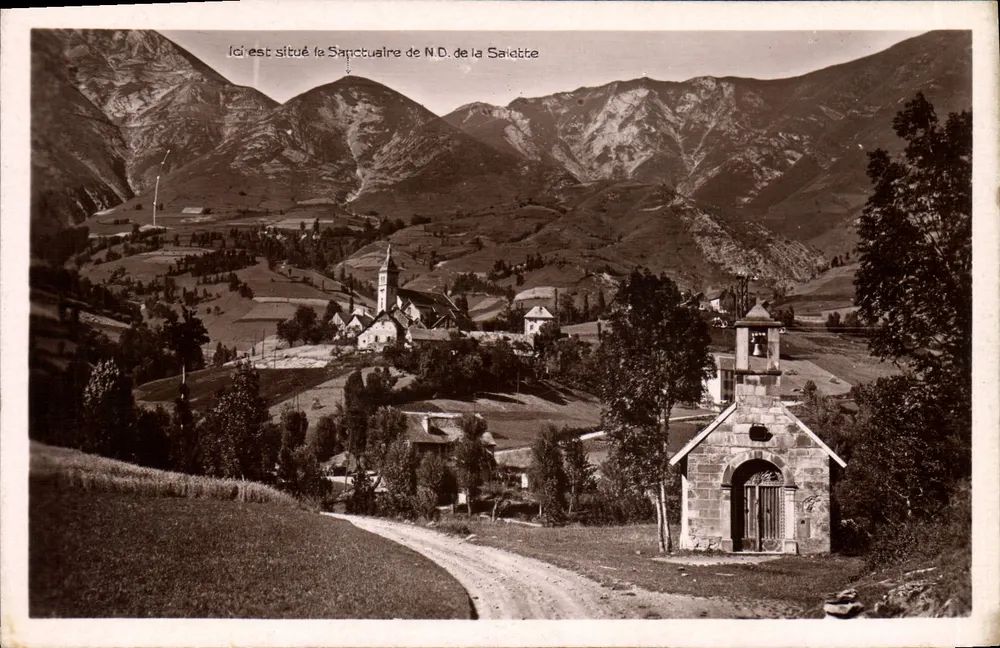 Heiligtum der N.D. de la Salette — Panoramablick — unbekannter Verlag - Vorderseite