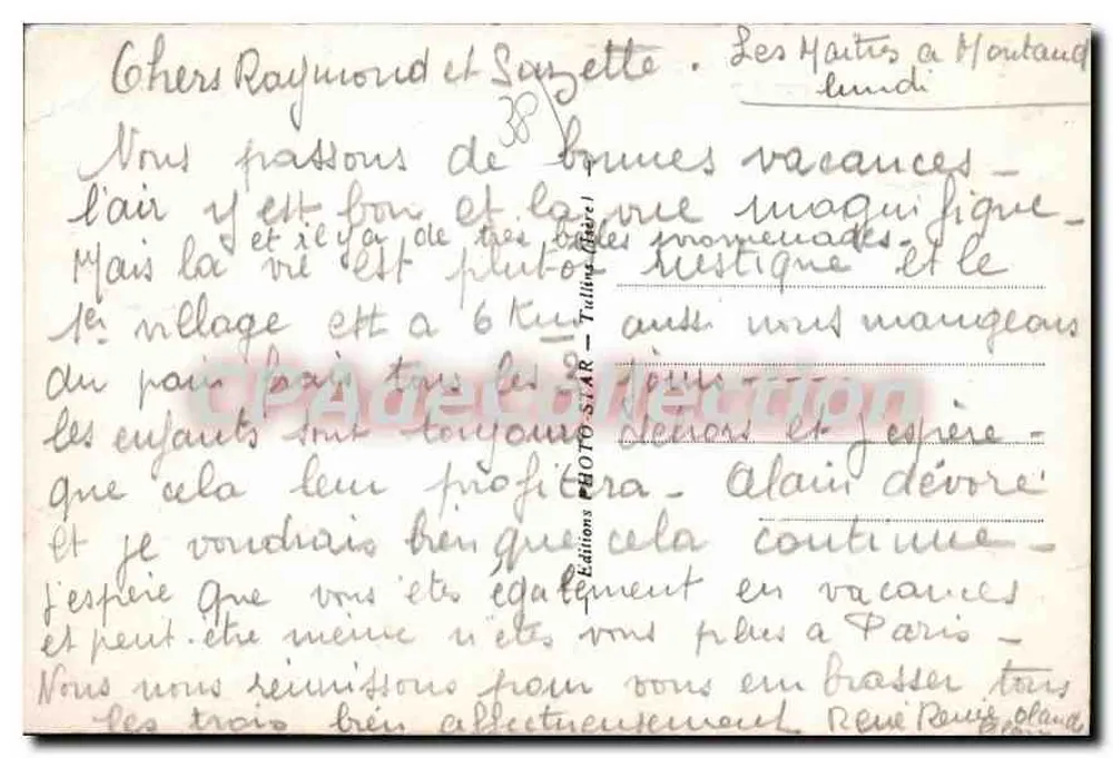 Montaud (Isère), hoogte 700 m. — Algemene uitzicht en het bec d'Orlent - Achterkant