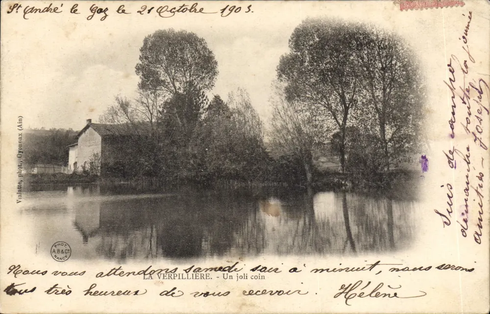 La Verpillière - Un bonito rincón — Véniatte, fot. Oypunax (Ain) — n°38 - Anverso