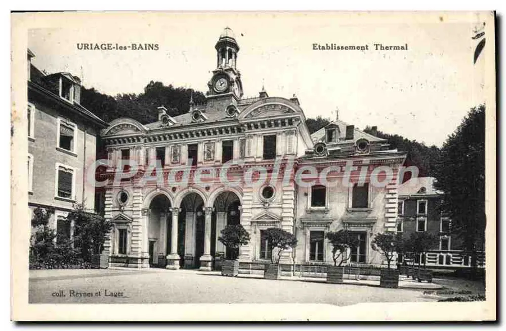 Uriage-les-Bains — Estabelecimento Termal — coll. Reynes et Lager - Frente