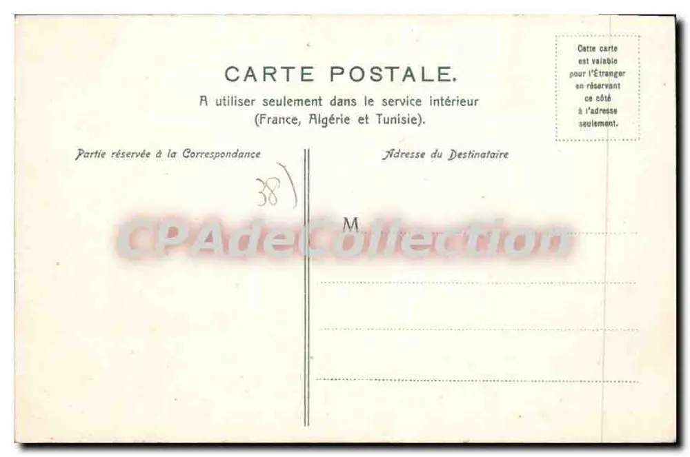 Voirin. Escola Nacional — Ch. M. — Papelaria das Alpes, Eug. Robert, Grenoble - Verso