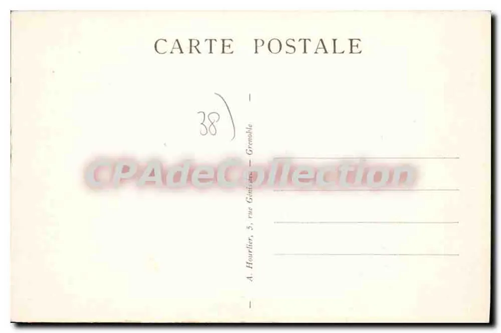 Le Monétier-les-Bains — Vista geral — editor A. Hourlier, Grenoble, n° de série 8161.9 - Verso