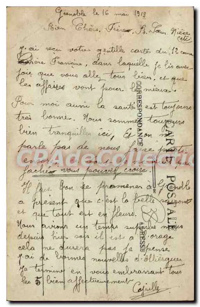 Alpine-Artillerie — 65 mm-Stück — De Barbier, Verlag, Grenoble - Rückseite