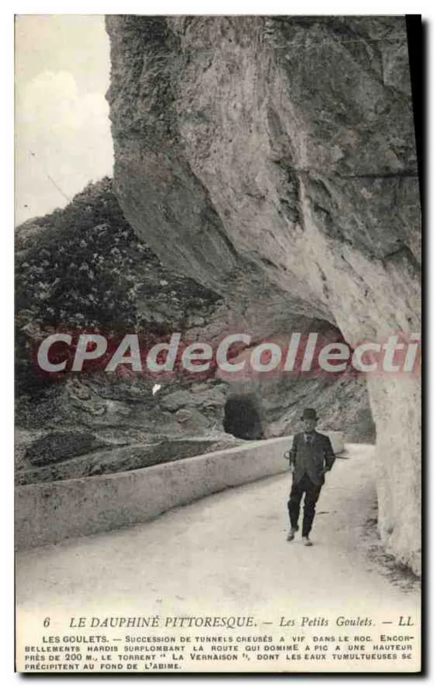 Les Goulets — Sucessão de túneis escavados diretamente na rocha, as águas turbulentas precipitam-se no fundo do abismo — Les Petits Goulets - Frente