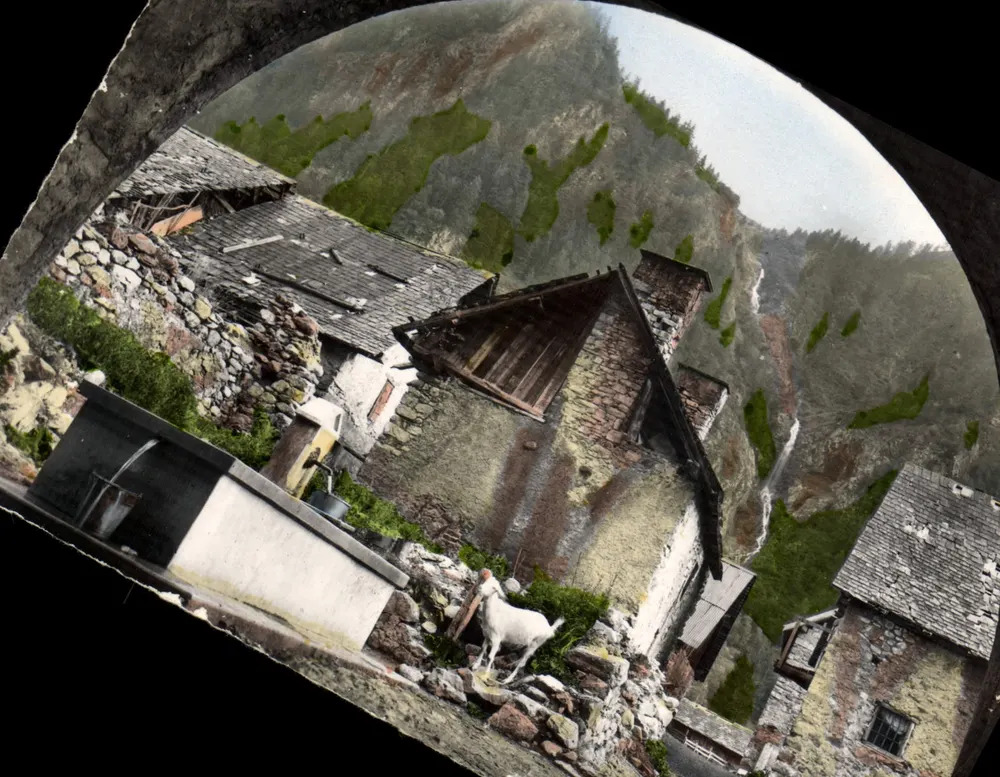Vaison en Valjouffrey — Widok panoramiczny z łuku — Foto J. LIVER - LA MUIRE - Awers