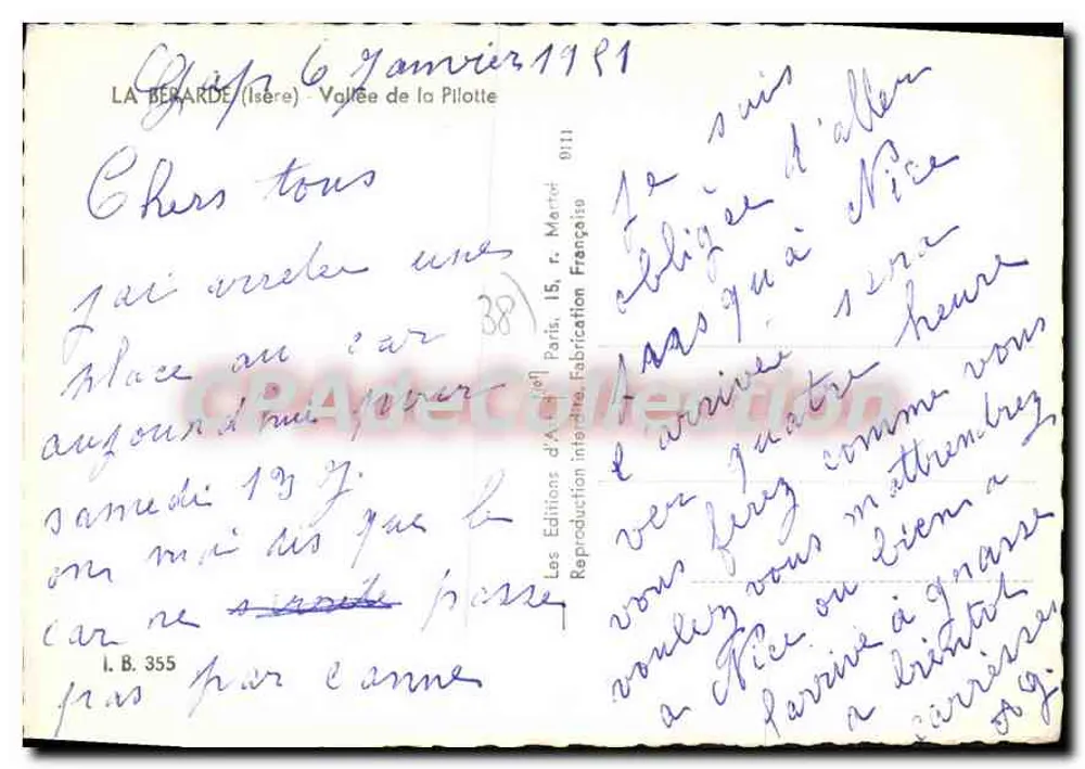 पिलोट्टे के घाटी — इज़र — आर्ट के संस्करण, पेरिस - पीछे