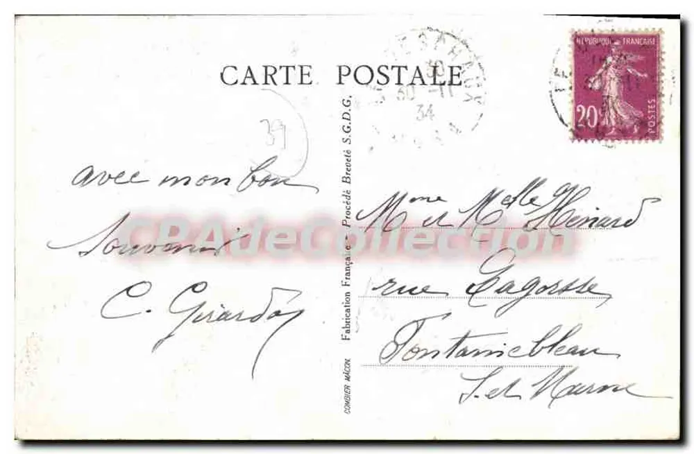 Dole — Allgemeiner Blick und Kanalhafen — Verlag S.G.D.G. Nr. 97 - Rückseite