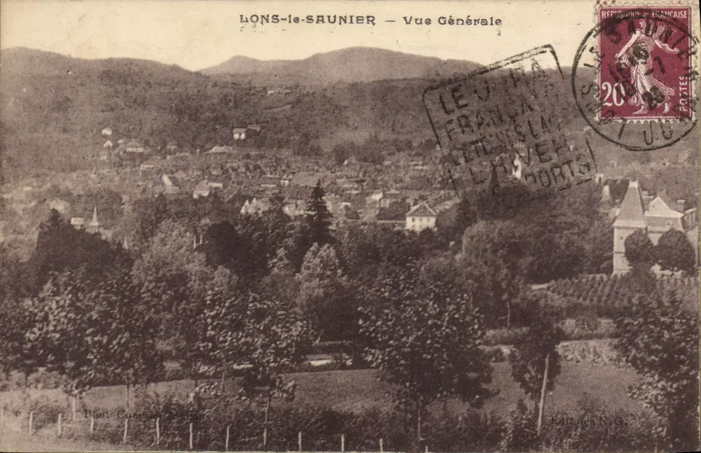 LONS-le-SAUNIER — Vista Geral — Fot. Combier-Maurin, Ed. N.G. - Frente