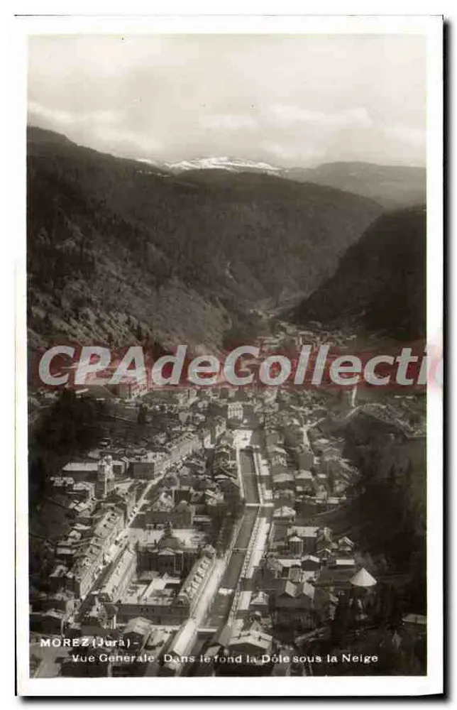 MOREZ (Jura) — Allgemeiner Blick. Im Hintergrund Dôle unter Schnee — Edition G. KAREK in Dôle - Vorderseite