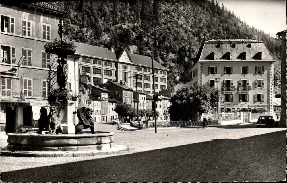 Platz Henri-Lissac — Morez (Jura) — L. Michaux & Fils, Verleger, Bellequearde (Ain) - Vorderseite