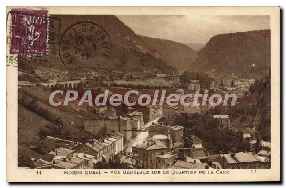 Morez (Jura) — Vista Geral sobre o Bairro da Estação — LL - Frente