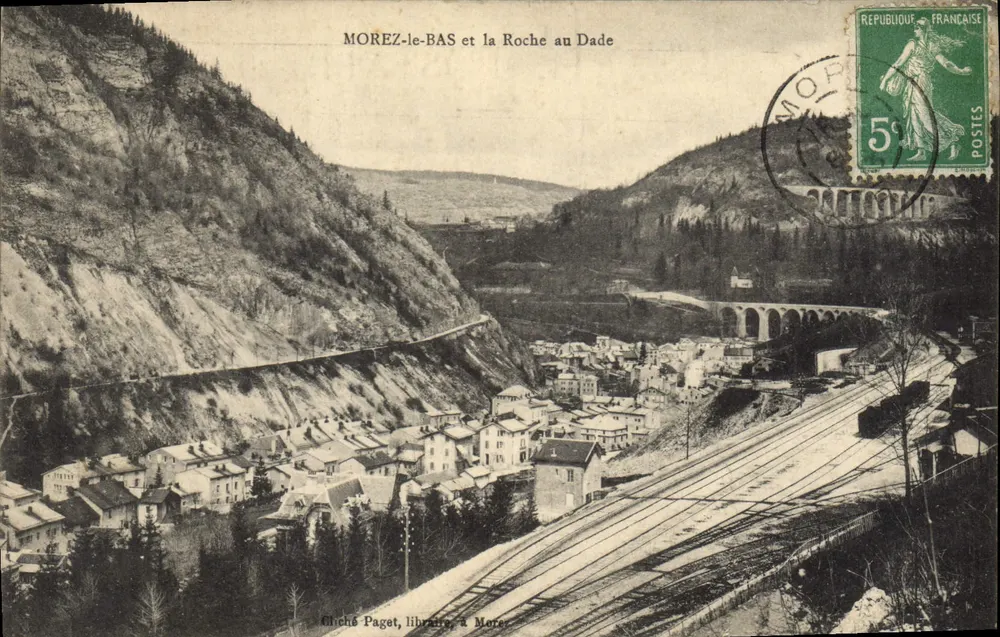 Morez-le-Bas e a Roche au Dade — Gliche Paget, livreiro, em Morez - Frente