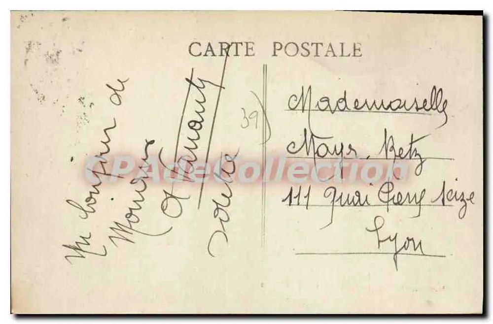 Environs de MOIRANS-dn-JURA — Lac d'Antre (824 m d'alt) — n° 1573 - Verso