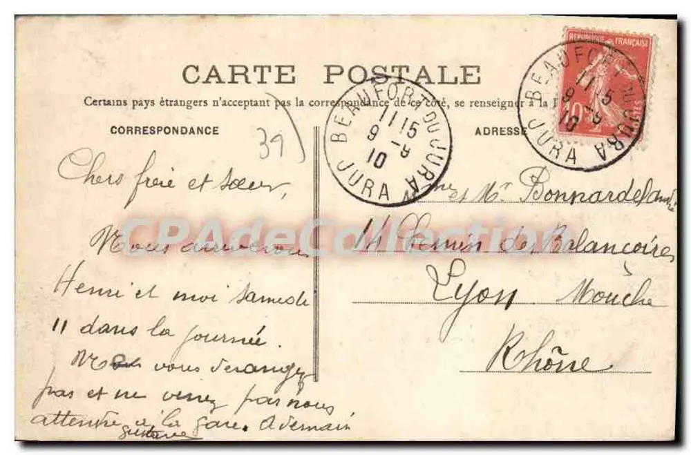 Excursão ao Hérisson - Lago do Petit Maclu — 1804 — Editor não identificado - Verso