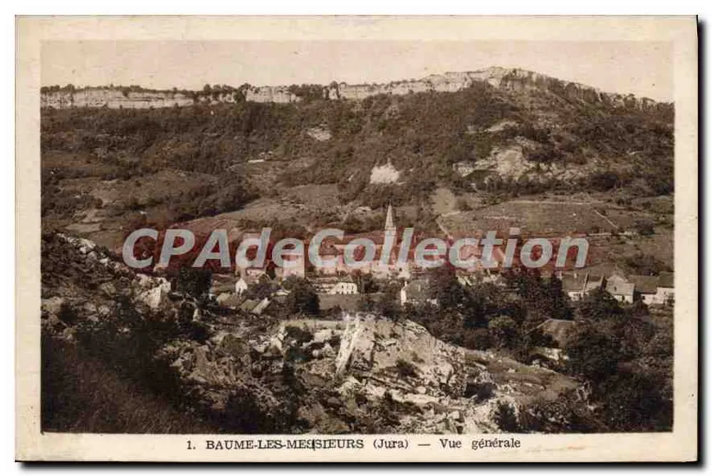 Baume-les-Messieurs (Jura) — Allgemeiner Blick — Vintage Postcard/Antike Ansichtskarte - Vorderseite