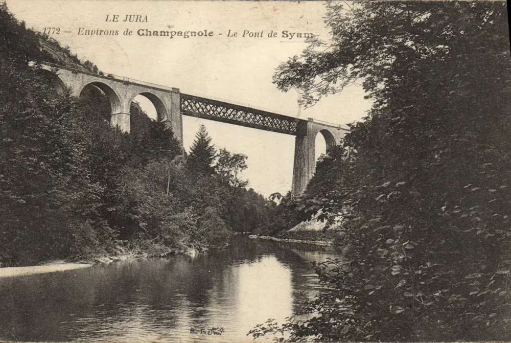 O Jura — Arredores de Champagnole — O Ponte de Syam — B. F. O. K. - Frente