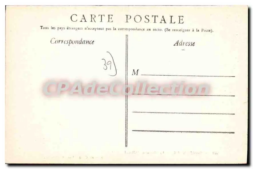 Saint-Amour — A Capela de Allional — Edição G. B., Lons-le-Saunier. - Verso