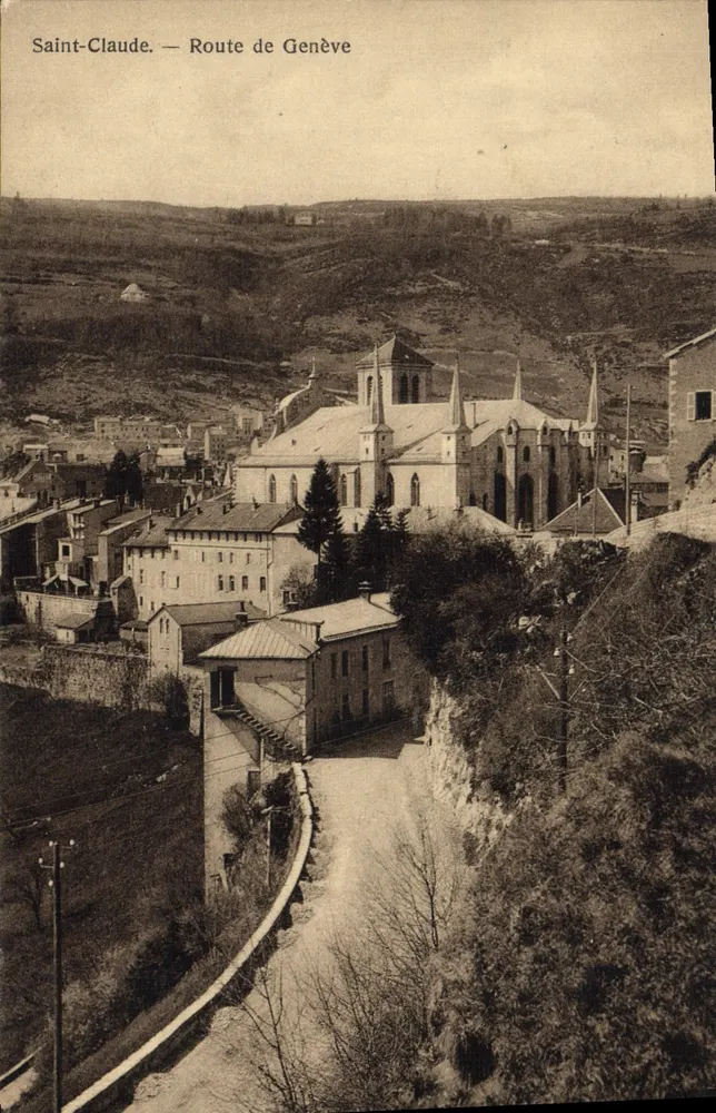 Saint-Claude — Estrada de Genebra — Igreja de São Pedro - Frente