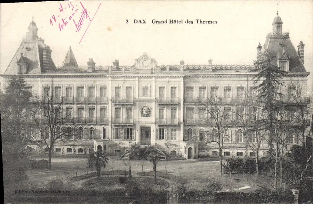 DAX Grand Hôtel dos Termas — Edição Nouvelles Galeries, n°2 - Frente