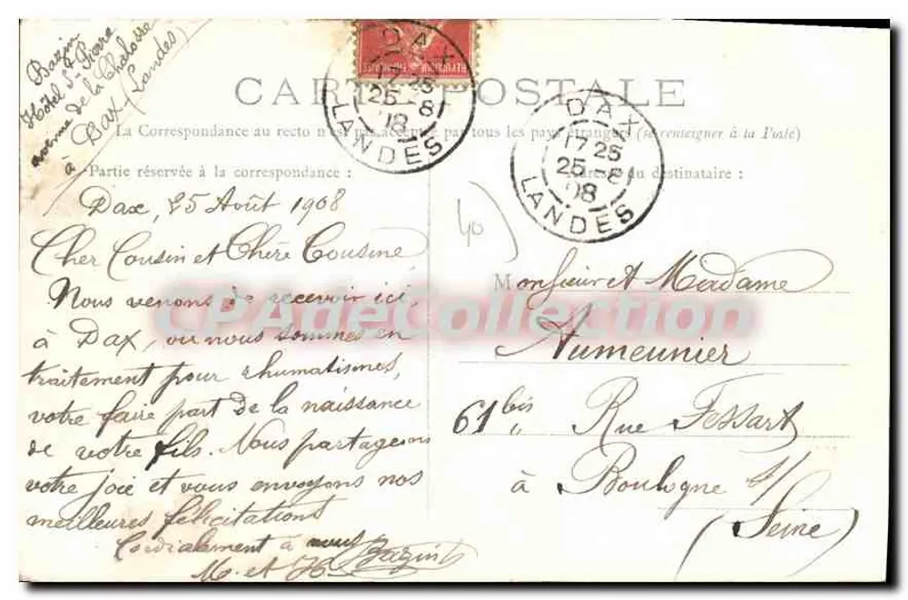 DAX — Os Grandes Termas — Coleção H. L. - Verso