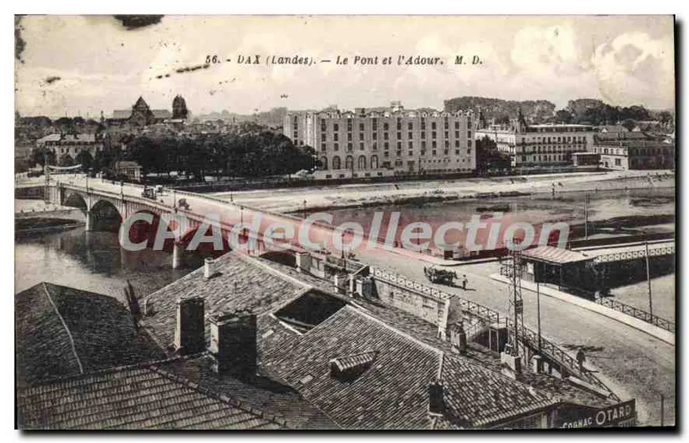 Dax (Landes) — Le Pont et l'Adour — M. D. - Frente