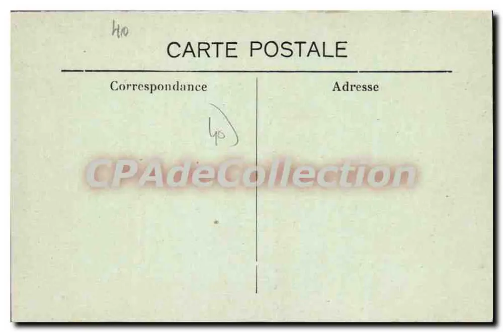 DAX — Statue und Place Borda, Seite der Sparkasse — Ausgabe A. Cazenave, n°25 - Rückseite