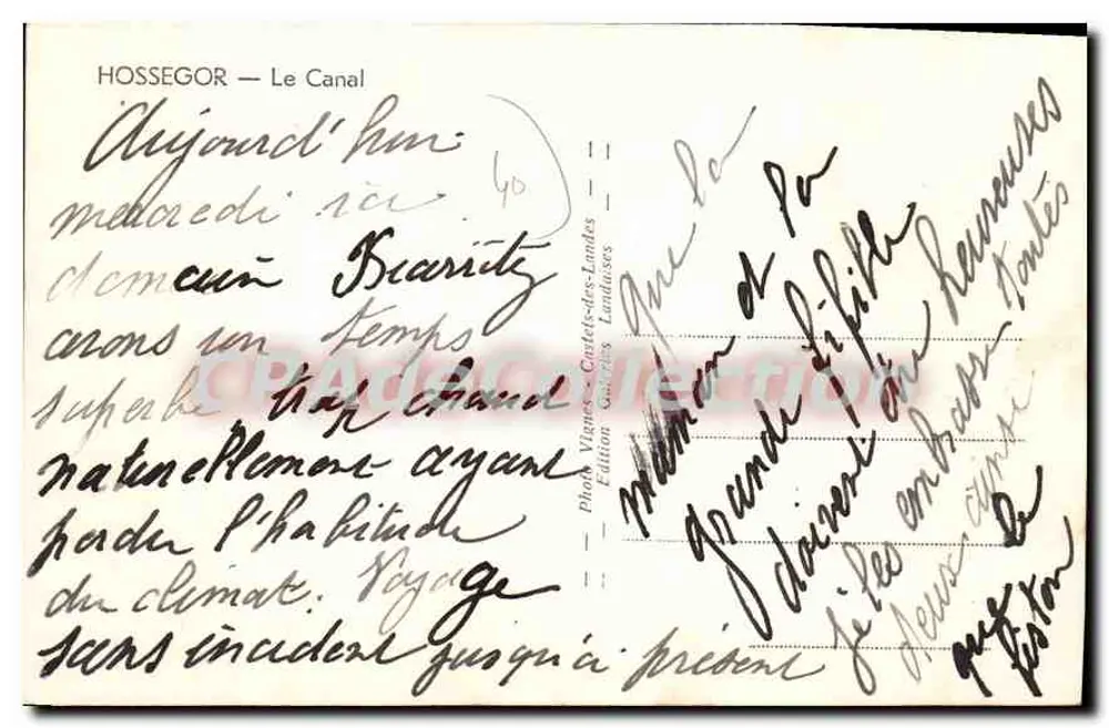 Hossegor — O Canal — Fot. Vignes-Cartes-Landes - Verso