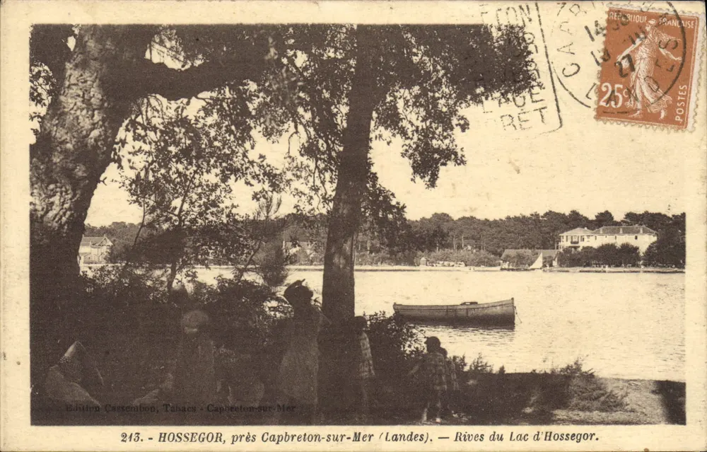 Hossegor, perto de Capbreton-sur-Mer (Landes) — Riberas do Lago de Hossegor — Edição Cazembon, n°213 - Frente