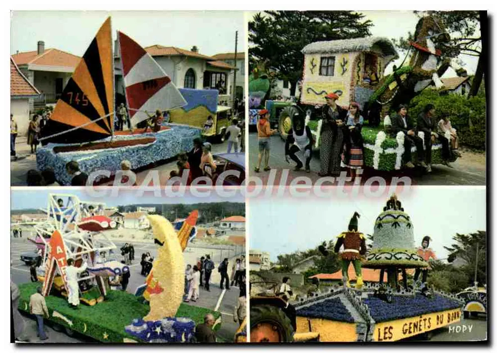 Festa das flores em Mimizan — Os Genêts do Born — editor MOPY - Frente