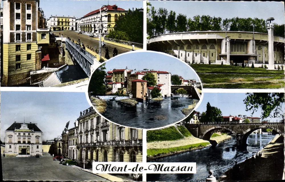 Mont-de-Marsan — Panoramablick — REAL-PHOTO, Paris-Letellier - Vorderseite