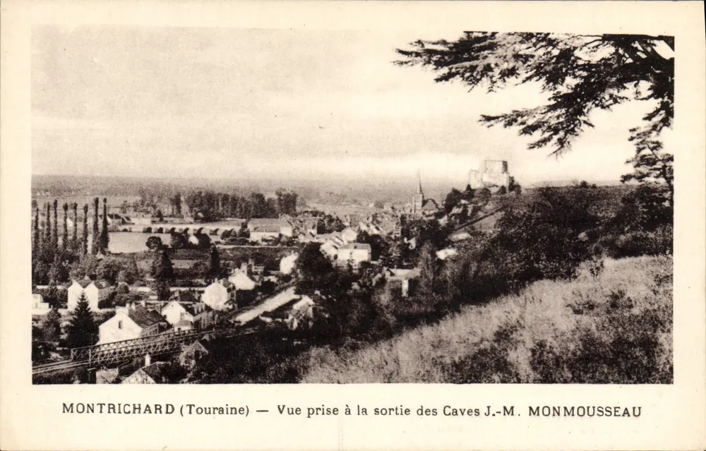 Montrichard (Touraine) — Ansicht vom Ausgang der Höhlen — J.-M. Monmousseau - Vorderseite