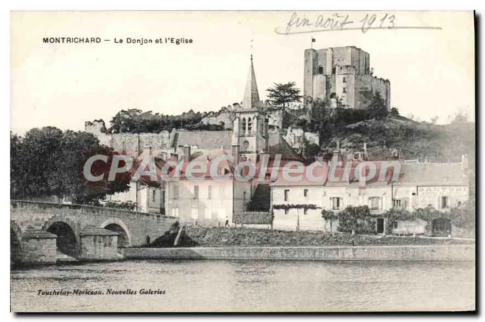Montrichard — A Torre e a Igreja — Touchedelay-Moriceau, Nouvelles Galeries - Frente