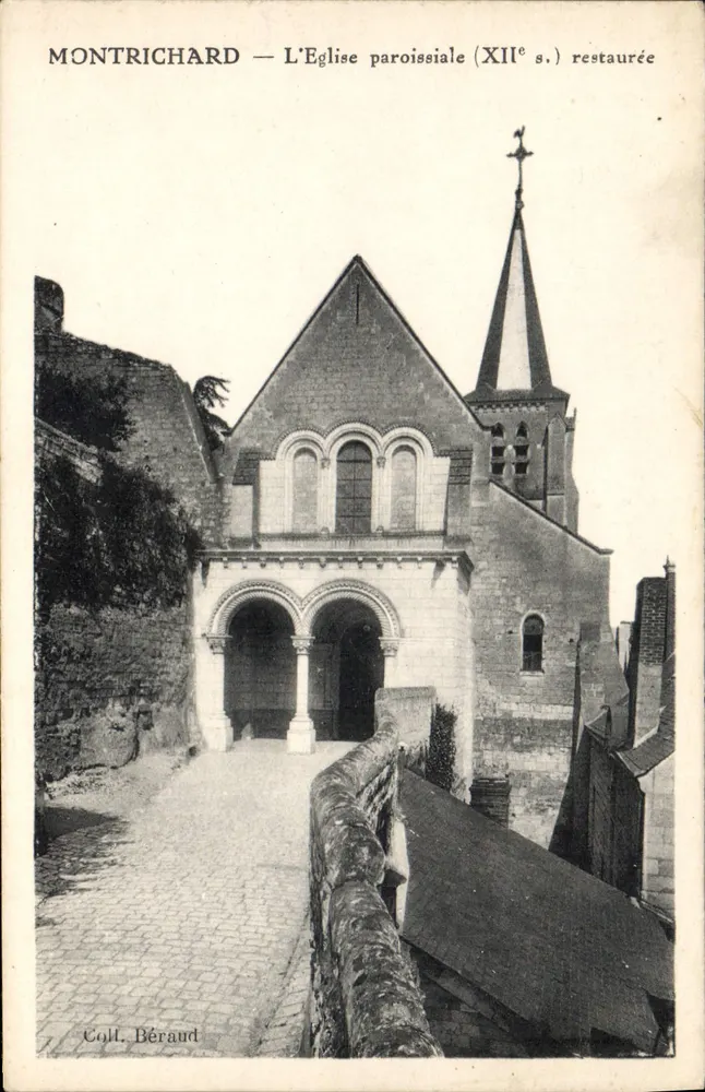 Montrichard — La Iglesia parroquial (siglo XII) restaurada — Coll. Béraud - Anverso