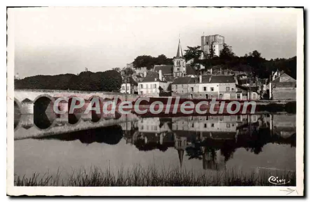 Montrichard (Loir-et-Cher) — Römischer Brücke und Schloss — CPAdeCollection - Vorderseite