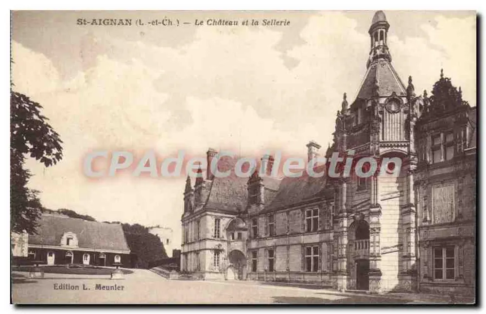St-Aignan (L.-et-Ch.) — Schloss und Reitstall — Edition L. Meunler - Vorderseite