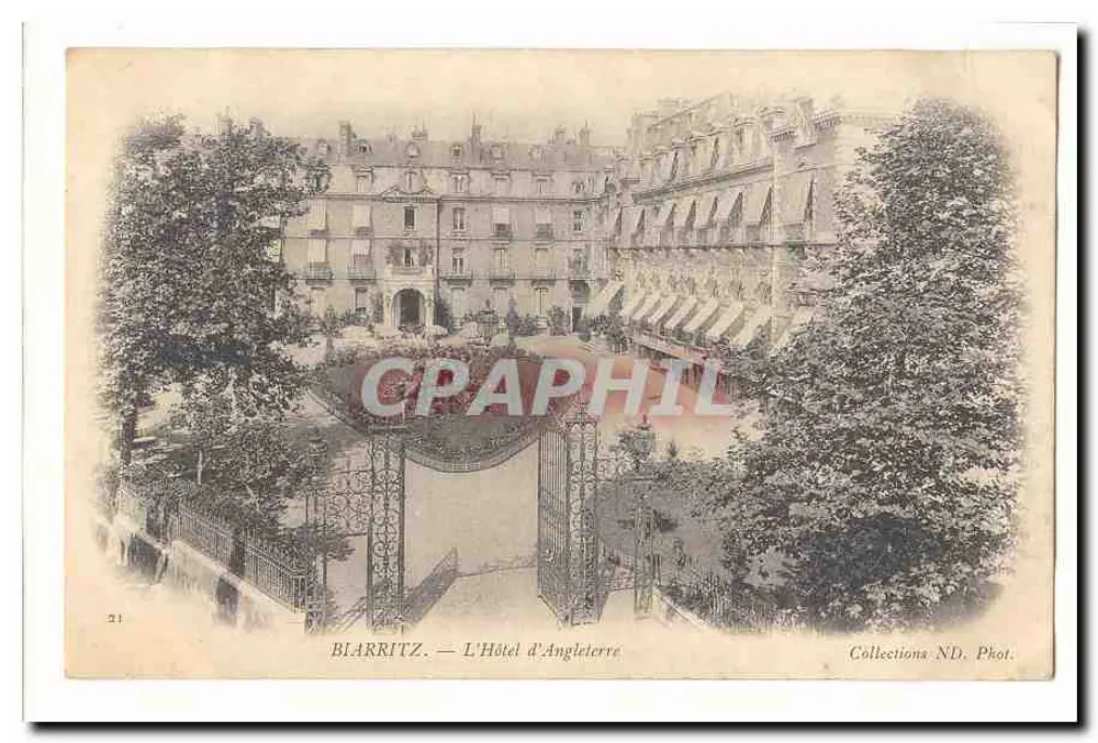Biarritz — O Hotel d'Angleterre — Collections ND. Phot. - Frente