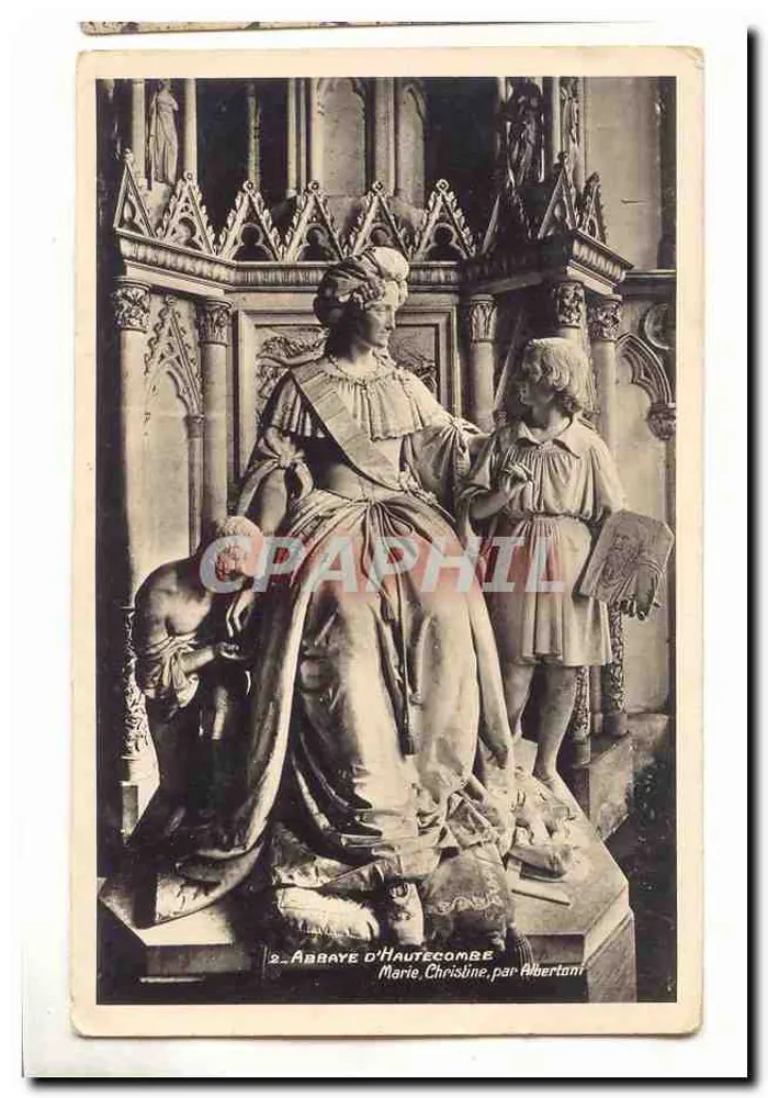 Statue der Marie Christine in der Abtei Hautecombe — von Albertani - Vorderseite