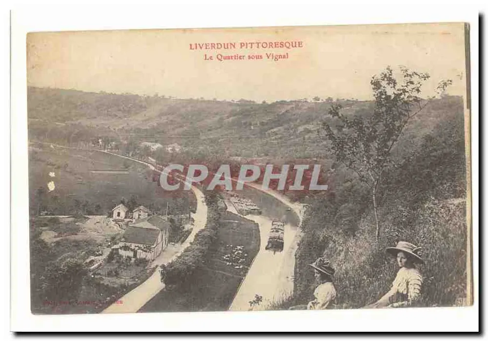 Liverdun pittoresco — O Bairro sob Vignial — editor L. Goupil, n° 108 - Frente
