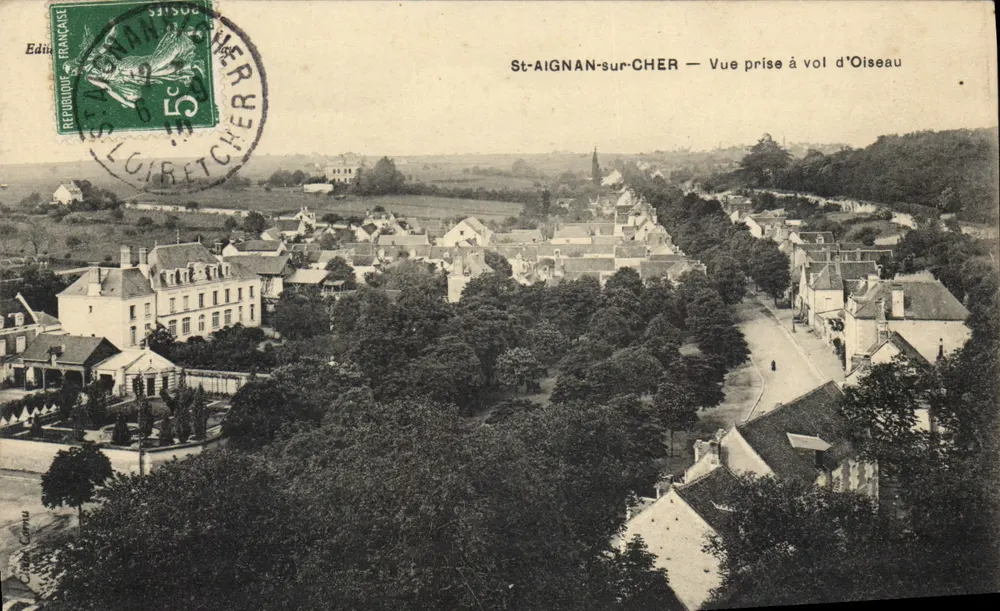St-AIGNAN-sur-CHER — Vogelperspektive — Édition Édith - Vorderseite