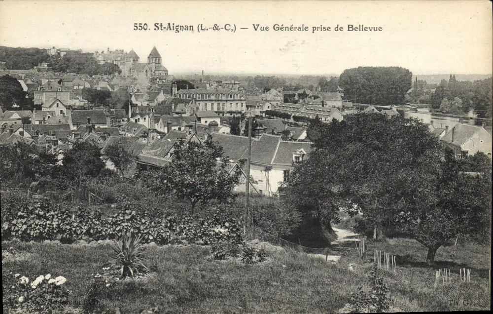 St-Aignan (L.-&-C.) — Vista Geral tirada de Bellevue — n° 550 - Frente