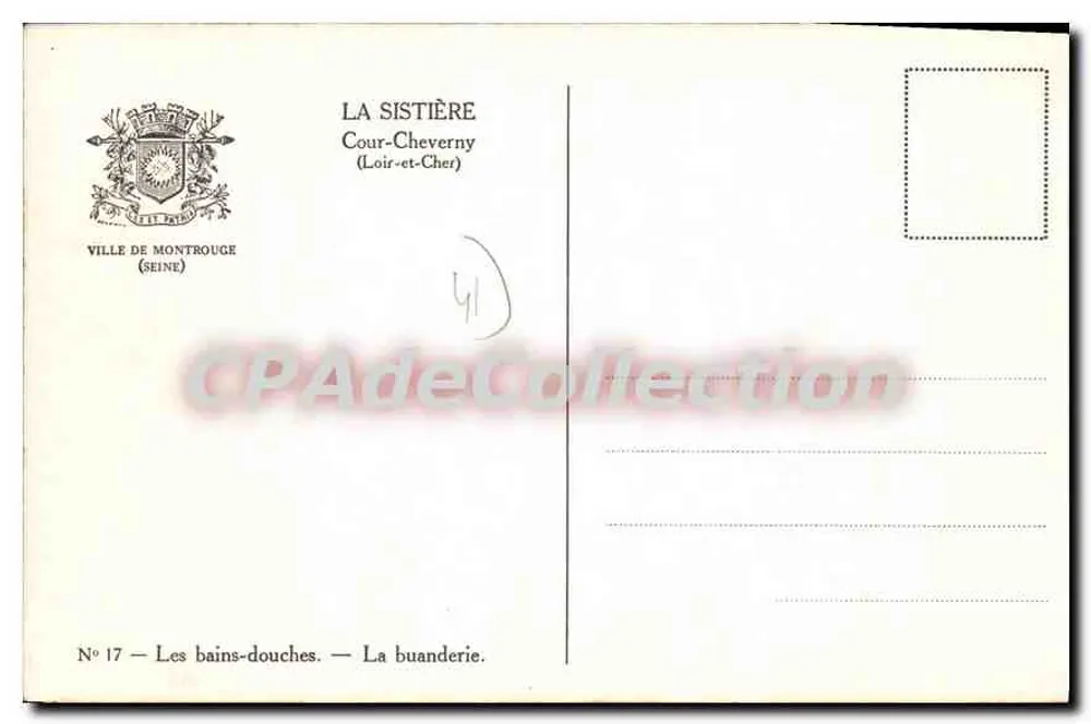 Die Bäder — Die Wäscherei — La Sistière, Cour-Cheverny (Loir-et-Cher) - Rückseite