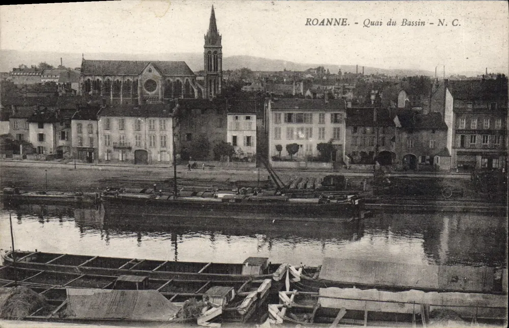 Roanne - Quai do Bassin — N.C. - Frente