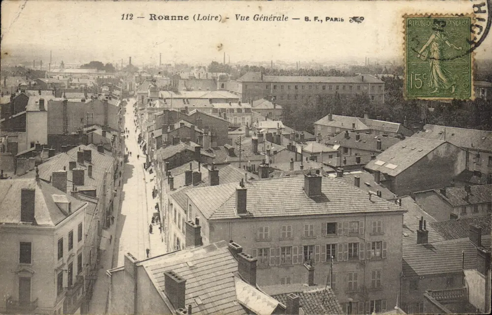 Roanne (Loire) — Vista Geral — B.F., Paris - Frente