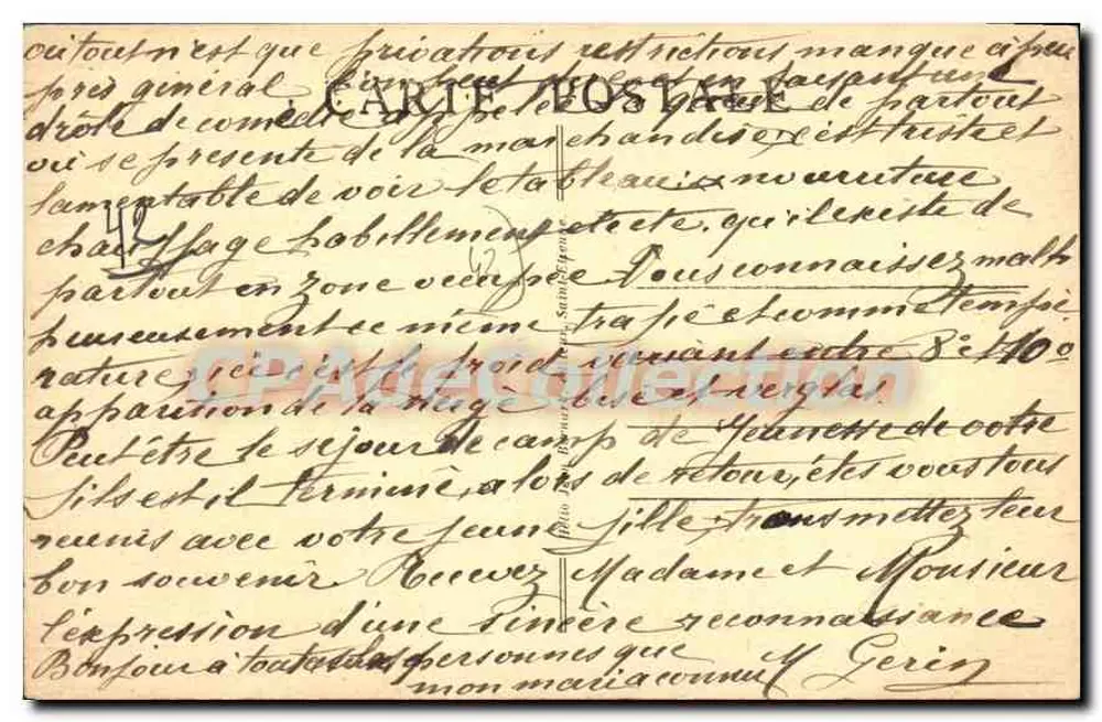 Caisse d'Epargne de ROANNE (Loire) — editor Jean-Bernard, n° 5754 - Verso