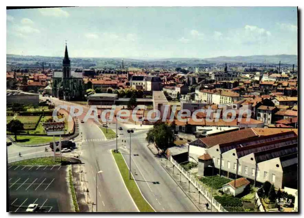 Roanne — Os novos bairros, a RN 7 — Éditions 'La Cigogne', Hachette, Vichy - Frente