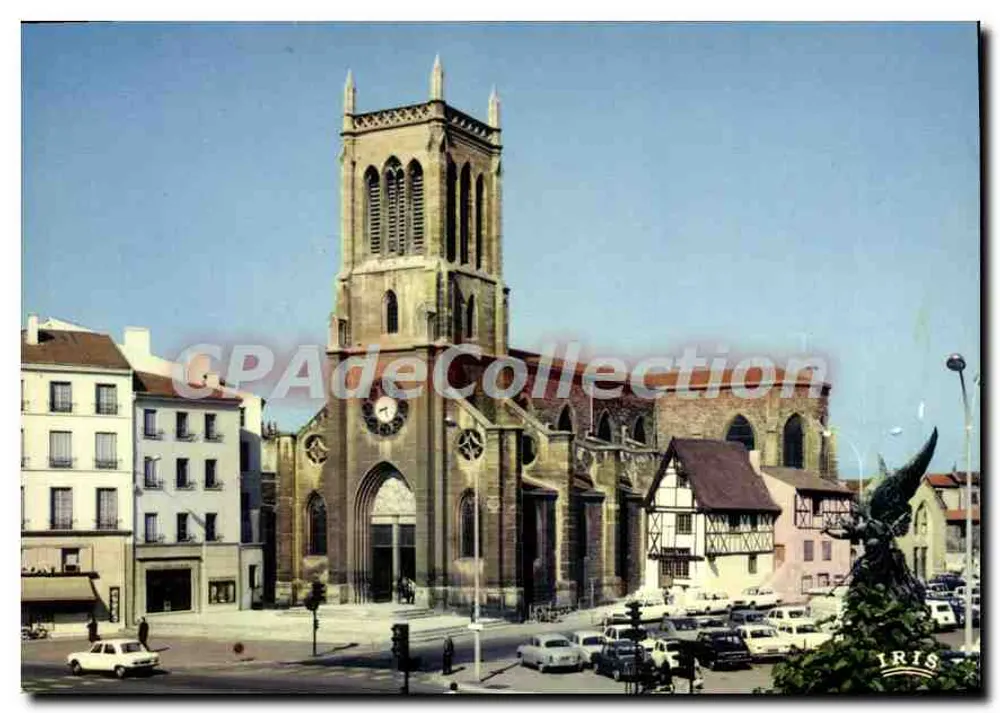 Roanne - Die Kirche Saint-Étienne und das Schlosscafé — Éditions 'La Dignone' Hachette, Vichy - Vorderseite