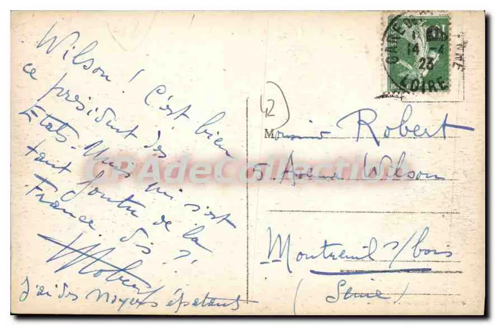 Saint-Étienne - Avenue Président-Faure — editore: Nouvelles Galeries, Saint-Étienne - Verso