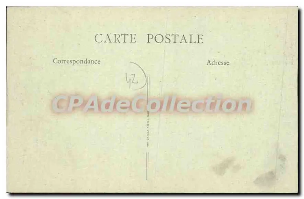 Saint-Étienne (Loire) - Avenida Presidente Faure — B.F. Paris, n°99 - Verso