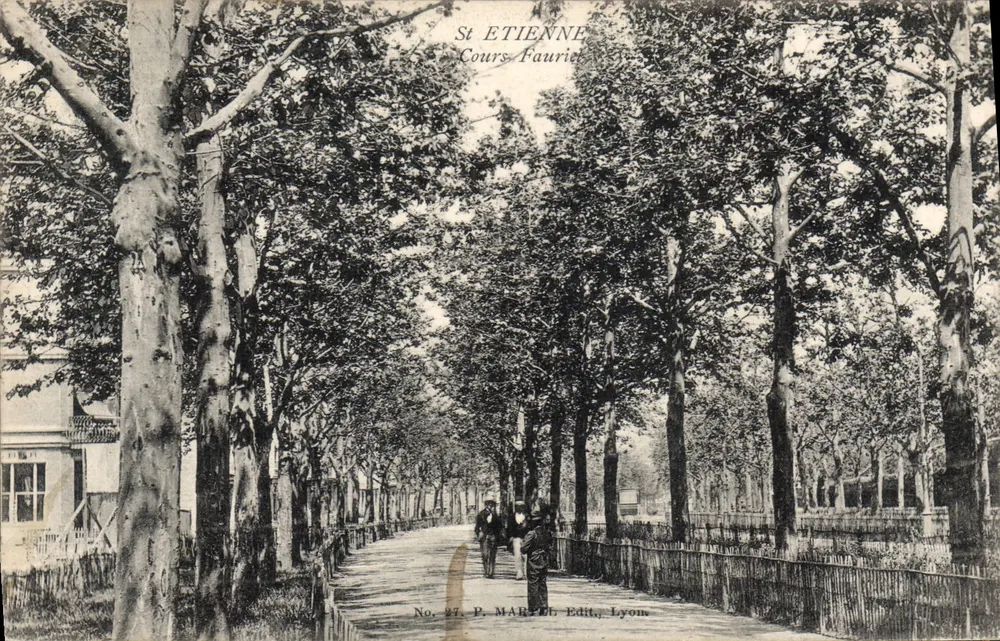 Saint-ÉTIENNE — Cours Fauriel — P. MARCEL Edit., Lyon, No. 27 - Frente