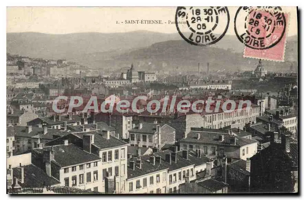 Saint-Étienne - Panorama — editor desconhecido, n° de série 1 - Frente